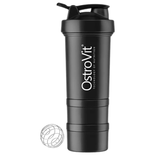 Shaker OstroVit Premium Black 450 ml photo 1