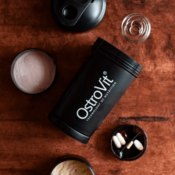 Shaker OstroVit Premium Black 450 ml photo 2