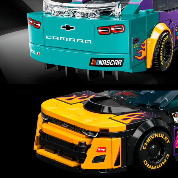Constructor LEGO NASCAR Next Gen Chevrolet Camaro ZL1 Multicolor Numărul de piese 328, 9+ photo 4