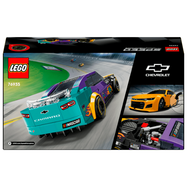 Constructor LEGO NASCAR Next Gen Chevrolet Camaro ZL1 Multicolor Numărul de piese 328, 9+ photo 7
