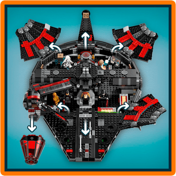 Конструктор LEGO The Dark Falcon Черный Количество деталей 1579, 10+ photo 7
