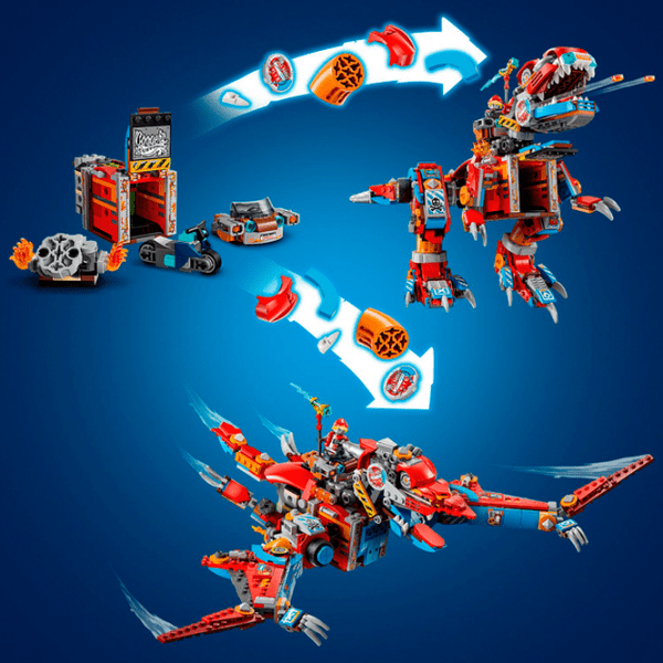Constructor LEGO Cooper's Robot Dinosaur C-Rex Multicolor Numărul de piese 917, 9+ photo 9