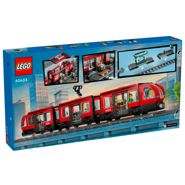 Constructor LEGO Downtown Streetcar And Station Multicolor Numărul de piese 811, 7+ photo 8