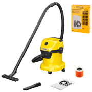 Aspirator cu spălare KARCHER WD3 1.628-122.01 + Filtru 2.863-314.0 Yellow 1000 W | Umedă | Sac | 15 l