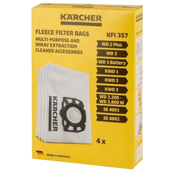 Aspirator cu spălare KARCHER WD3 1.628-122.01 + Filtru 2.863-314.0 Yellow 1000 W | Umedă | Sac | 15 l photo 4