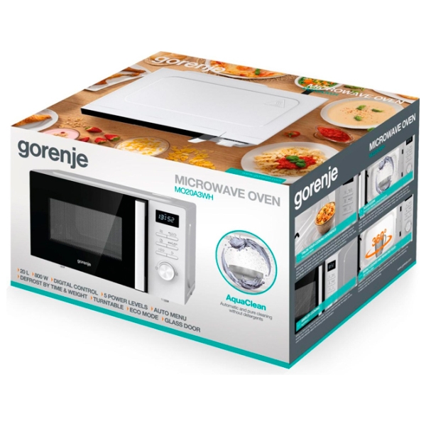 Cuptor cu microunde Gorenje MO20A3WH White , 20l, 800 W photo 2