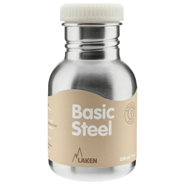 Бутылка для воды Laken Basic Steel Серебро 350 мл photo 1