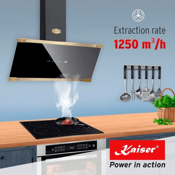 Hotă Kaiser AT 6445 AD Eco Black 60 cm, Recirculare, 1250 m³/h photo 4