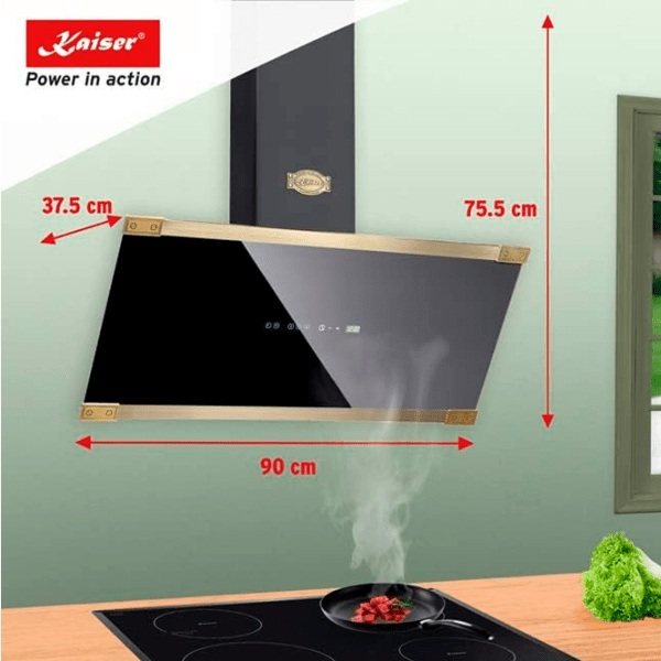 Hotă Kaiser AT 6445 AD Eco Black 60 cm, Recirculare, 1250 m³/h photo 5