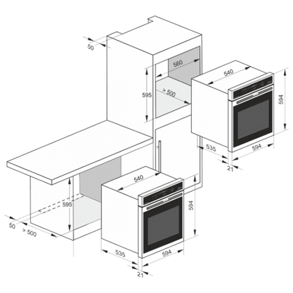 Духовой шкаф Kaiser EH 6324 Sp Черный A, 79 л photo 5