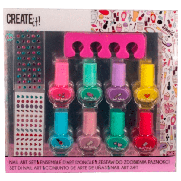 Set de creație Create it Nail Art Set Set pentru decorarea unghiilor 84529 Pink Pentru fetițe, 6+ photo 1