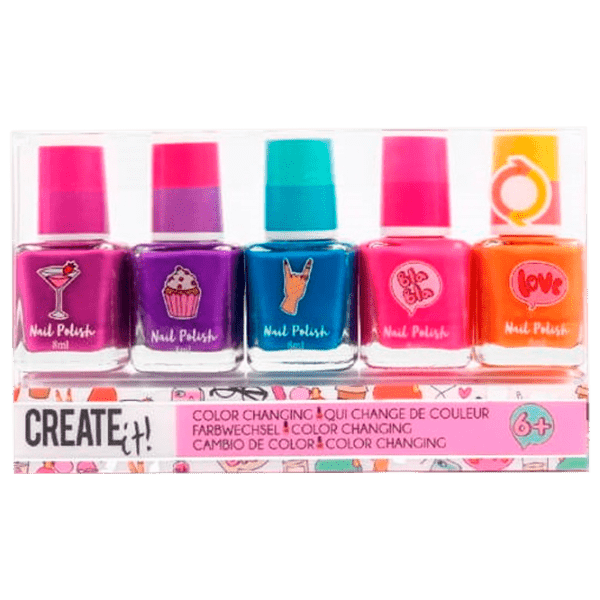 Креативный набор Create it Nail Polish Color Changing 84148 Разноцветный Для девочек, 6+ photo 1