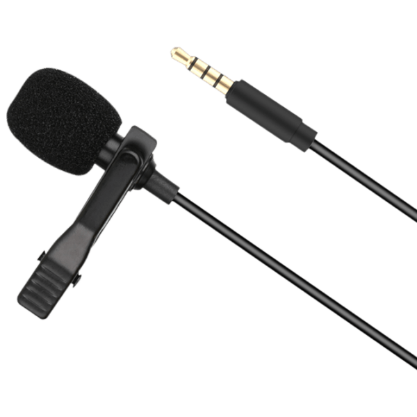 Microfon Lavalier XO MKF01, Black  photo 2