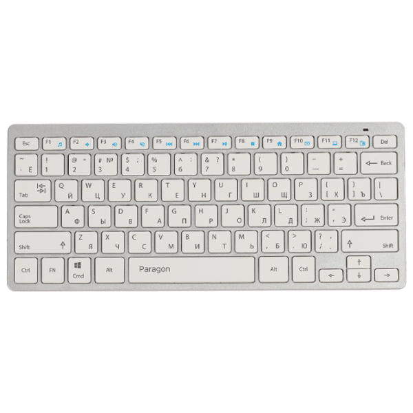 Tastatură Qumo Paragon White Home and Office, Fără fir photo 8