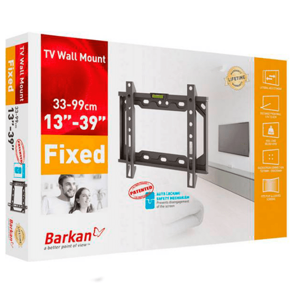 Кронштейн ТВ Barkan E 202 Черный VESA 200 x 200 мм photo 3