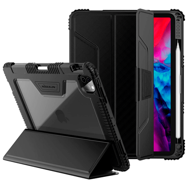 Husă pentru tabletă Apple iPad Pro 12.9" 1th Black Nillkin, 12.9", Poliuretan, policarbonat photo 5