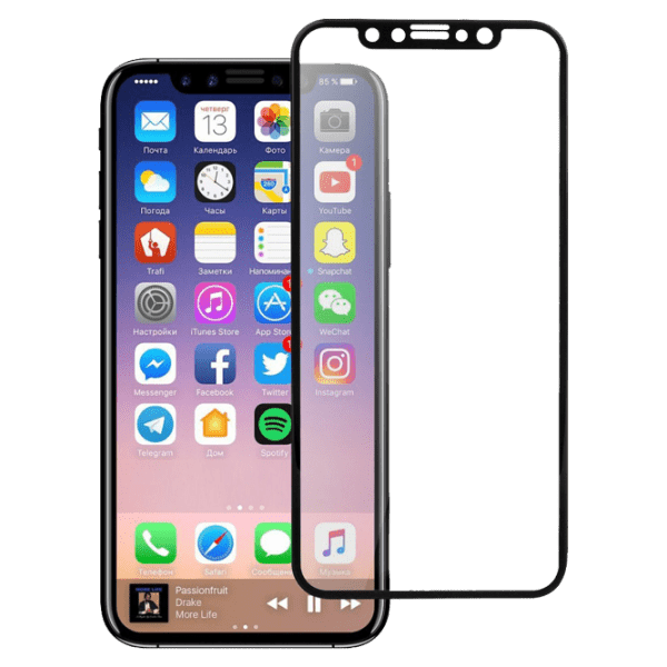 Sticla de protectie Apple iPhone X/XS, Zero Frame, Cover'X, Черный  photo 1