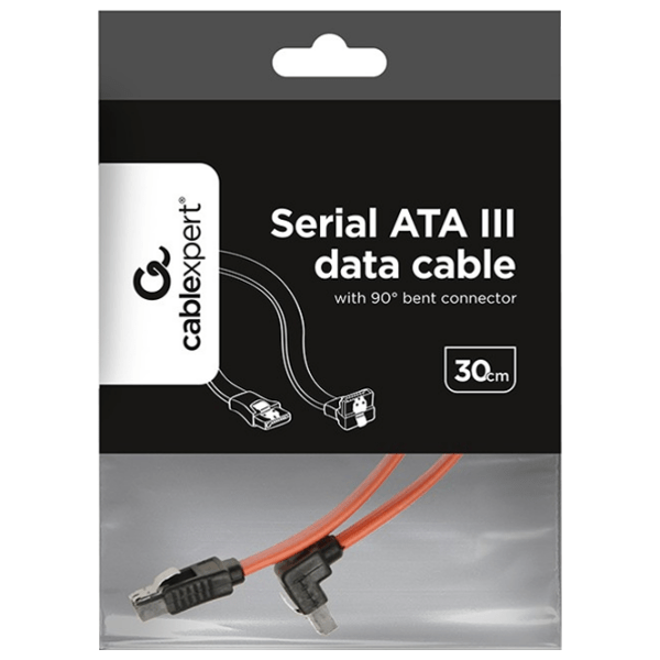 Cablu de date Cablexpert CC-SATAM-DATA90-0.3M SATA III/ SATA III Red  photo 4