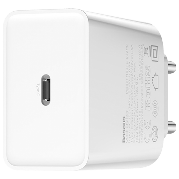 Сетевой адаптер Baseus TC-012PD (18 Вт) Белый 2 A / Белый photo 2