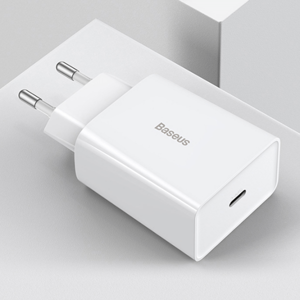 Сетевой адаптер Baseus TC-012PD (18 Вт) Белый 2 A / Белый photo 3