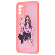 Чехол для смартфона Samsung Galaxy A03s (Cartoon Mood Love) Розовый WAVE, PC, Back