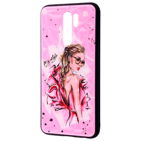 Чехол для смартфона Xiaomi Redmi 9 (Perfomance You Dazzle Me) Черный Розовый WAVE, PC, Back photo 1