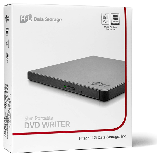 External Portable Slim 8x DVD-RW Drive LG GP57ES40, Серебряный  photo 5