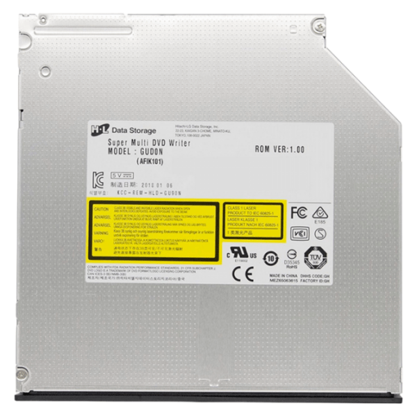Slim 9.5mm/Notebook Internal DVD-RW Drive LG GUD0N (SATA), Черный  photo 6