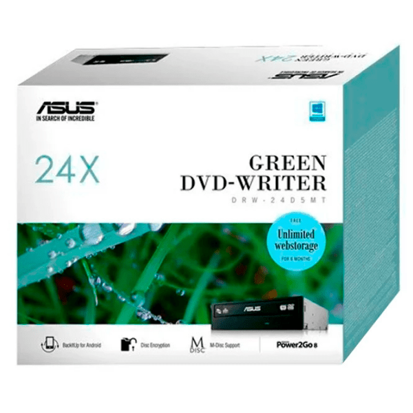 Оптический привод ASUS DRW-24D5MT (SATA) Black  photo 4