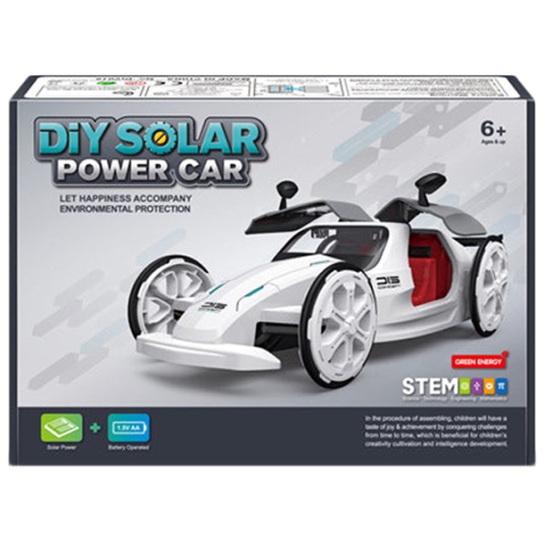 Mașină RC Solar Power Car DIY015 White  photo 3