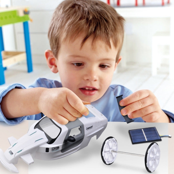 Mașină RC Solar Power Car DIY015 White  photo 4