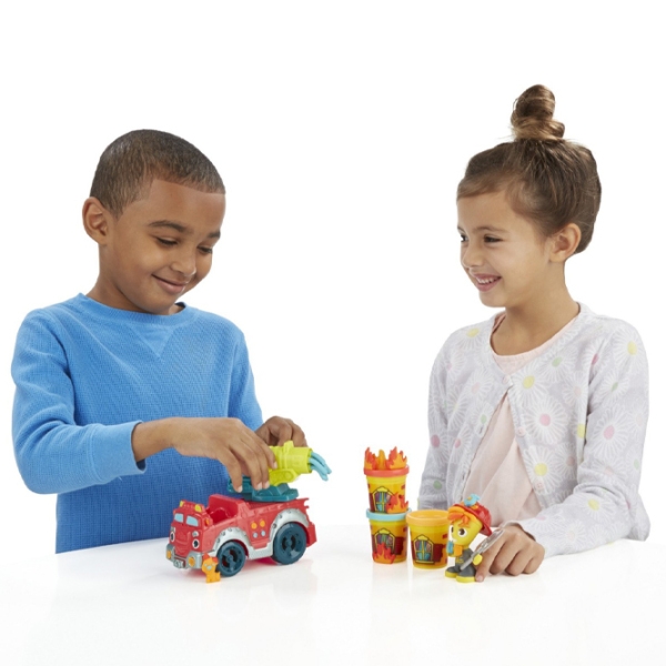 Set de creație Hasbro Play-Doh TOWN FIRE TRUCK B3416 Multicolor Pentru copii, 3+ photo 6
