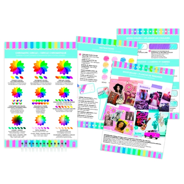 Set de creație Make It Real Love & Daisies Sketchbook 3209M Multicolor pentru fetițe, 6+ photo 2