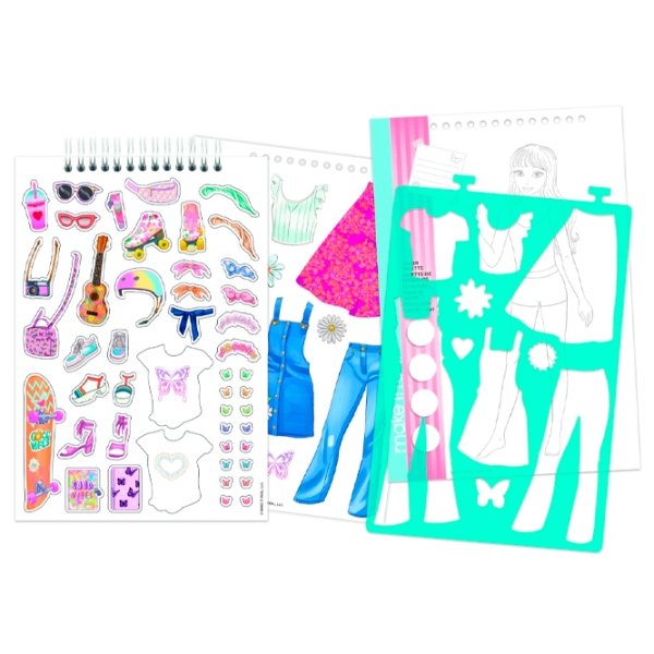 Set de creație Make It Real Love & Daisies Sketchbook 3209M Multicolor pentru fetițe, 6+ photo 3