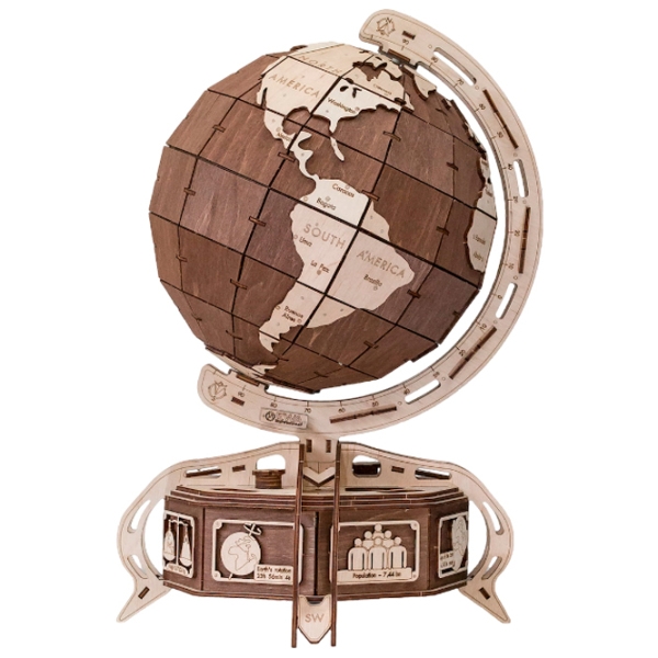 Пазл 3D Ewa Toys The Globe (4815123000389) Количество деталей: 393, Рекомендуемый возраст: 14+ photo 2