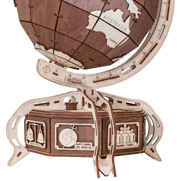 Пазл 3D Ewa Toys The Globe (4815123000389) Количество деталей: 393, Рекомендуемый возраст: 14+ photo 5