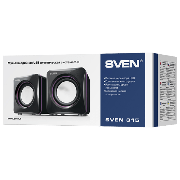 Sistem audio Sven 315 Black  photo 4