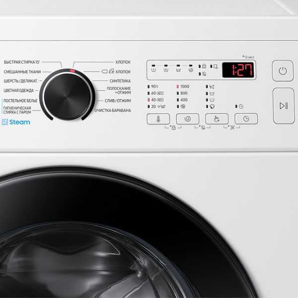 Mașină de spălat Samsung WW65A4S00CE/ LP White 6.5 kg, 1000 rpm, A (old) photo 8