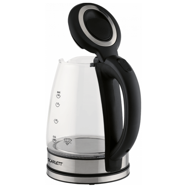 Ceainic electric Scarlett SC-EK27G88 Black 1800 W, 1.7l, Material interior: Sticlă photo 4