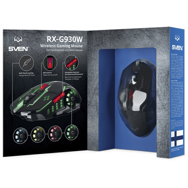 Mouse Sven RX-G930W Black Fără fir / 2400 dpi photo 26