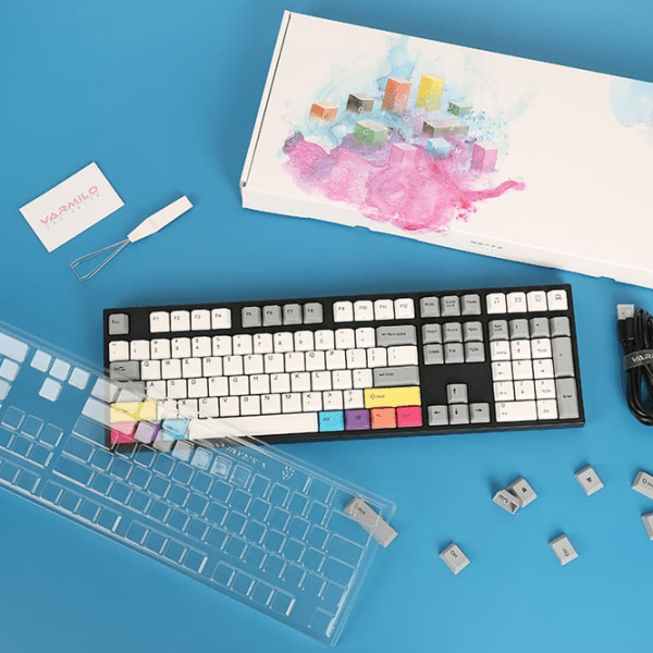 Tastatură Varmilo CMYK Multicolor Gaming, Cu fir photo 10