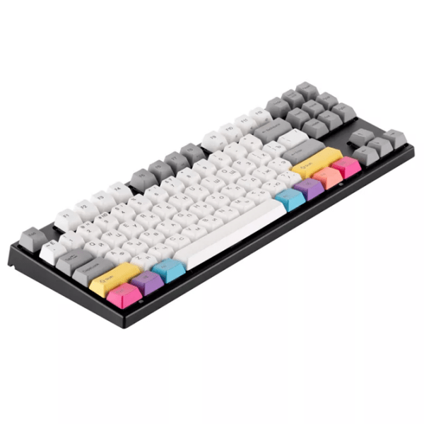 Tastatură Varmilo VEA87 CMYK Multicolor Cherry MX Silent Red Gaming, Cu fir photo 13