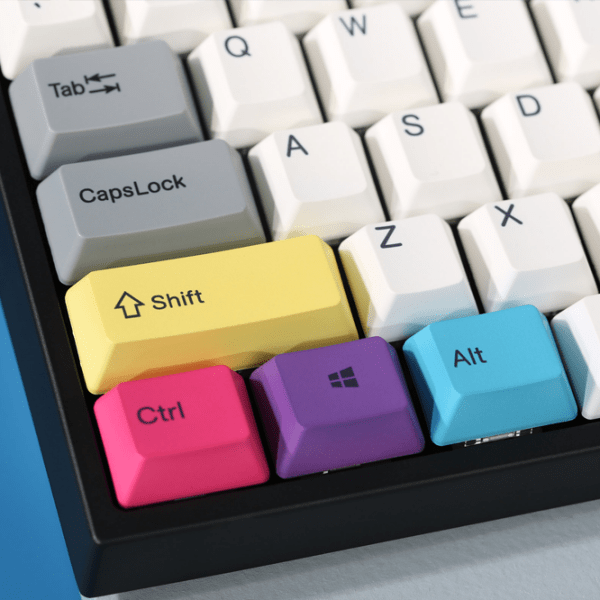 Tastatură Varmilo VEA87 CMYK Multicolor Cherry MX Silent Red Gaming, Cu fir photo 16