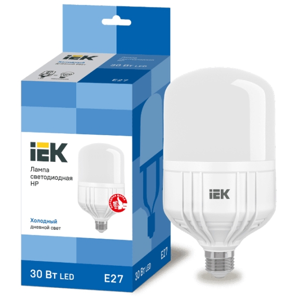 Лампочка светодиодная IEK HP LLE-HP-30-230-65-E27 E27 | 30 Вт | White photo 3
