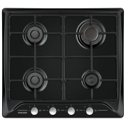 Plită încorporabilă pe gaz Wolser WL-F 6400 Black Oțel emailat, Gratare: Emailate