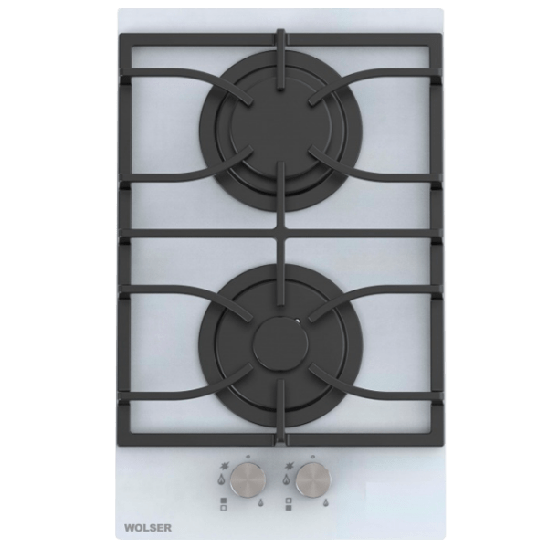 Plită încorporabilă pe gaz Wolser WL- 6200 GT IC V White Sticlă călită, Gratare: Fontă photo 1