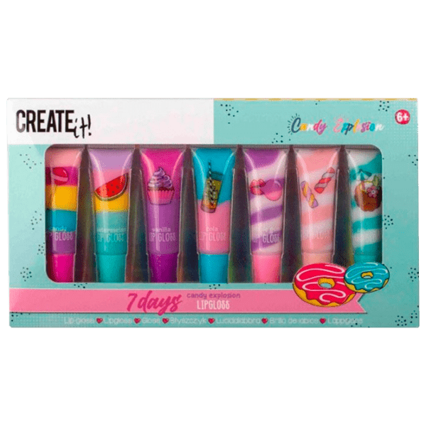 Креативный набор Create it Lip Gloss 7 Days 84810 Разноцветный Для девочек, 6+ photo 1