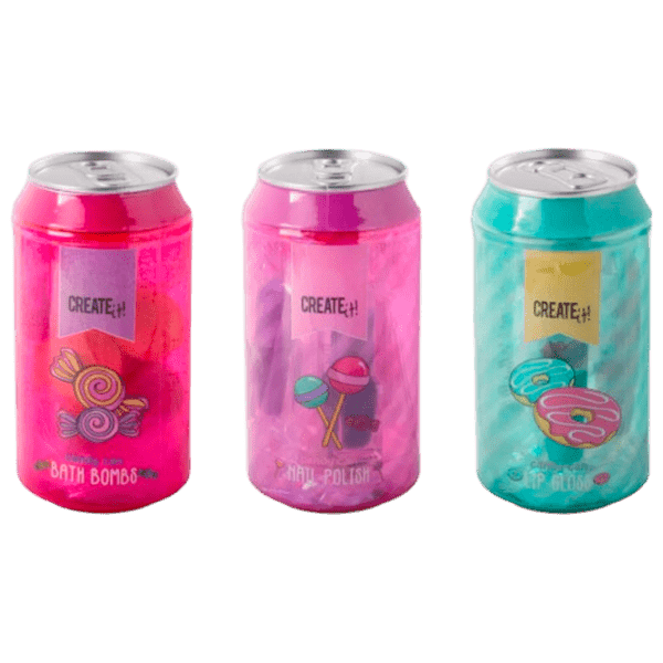 Set de creație Create it Candy Can Set de cosmetică în borcan 84815 Multicolor Pentru fetițe, 6+ photo 1