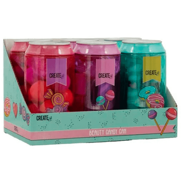 Set de creație Create it Candy Can Set de cosmetică în borcan 84815 Multicolor Pentru fetițe, 6+ photo 3