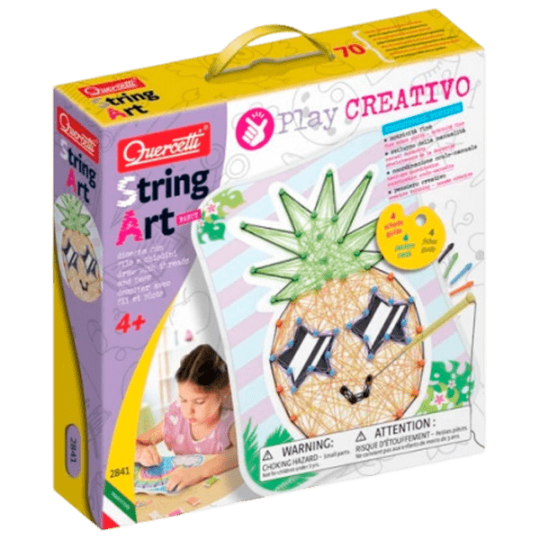 Set de creație Quercetti Play Creativo String Art 8007905028414 Multicolor Pentru fetițe, 4+ photo 1